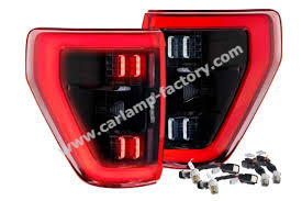 Carlamp-Facory BaoZhiWei Smoked LED Tail Lights Factory Support