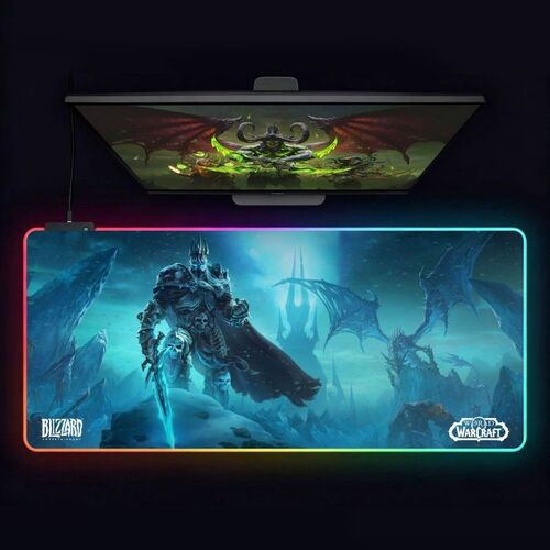 WoW WotLK Fans Need This Stunning Lich King RGB Desk Mat 